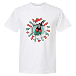 Chihuahua Christmas Dog Distressed Short Hair Chihuahua Gift Garment-Dyed Heavyweight T-Shirt