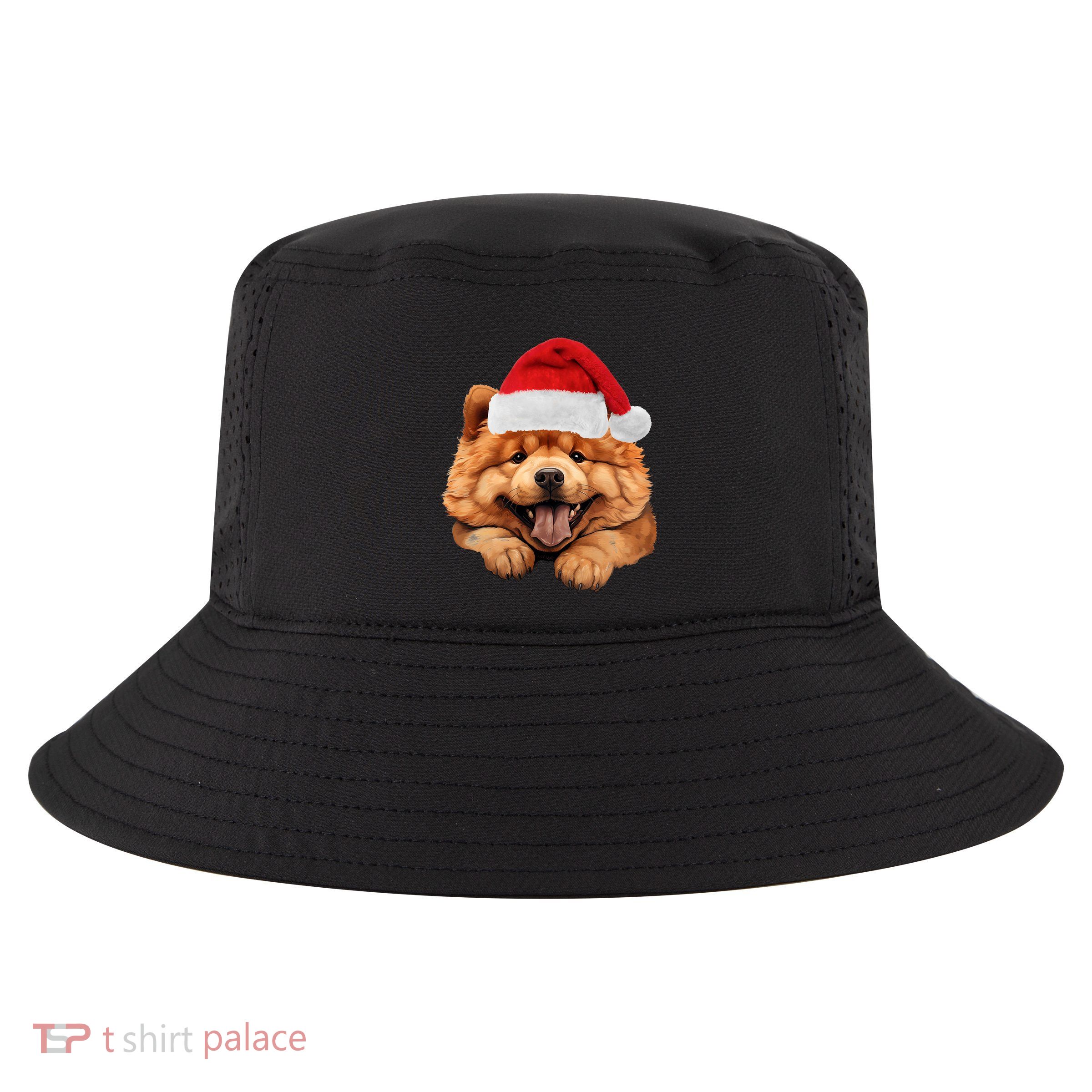 Chow Chow Dog Santa Claus Hat Christmas Holidays Cool Comfort Performance Bucket Hat