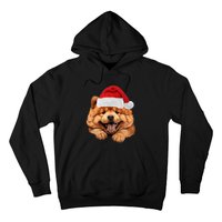 Chow Chow Dog Santa Claus Hat Christmas Holidays Hoodie