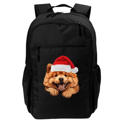 Chow Chow Dog Santa Claus Hat Christmas Holidays Backpack