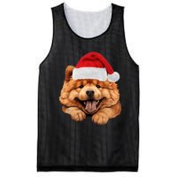 Chow Chow Dog Santa Claus Hat Christmas Holidays Mesh Reversible Basketball Jersey Tank