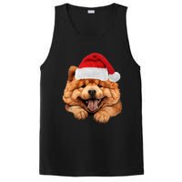 Chow Chow Dog Santa Claus Hat Christmas Holidays PosiCharge Competitor Tank