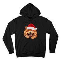 Chow Chow Dog Santa Claus Hat Christmas Holidays Tall Hoodie