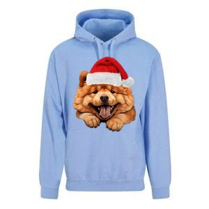 Chow Chow Dog Santa Claus Hat Christmas Holidays Unisex Surf Hoodie