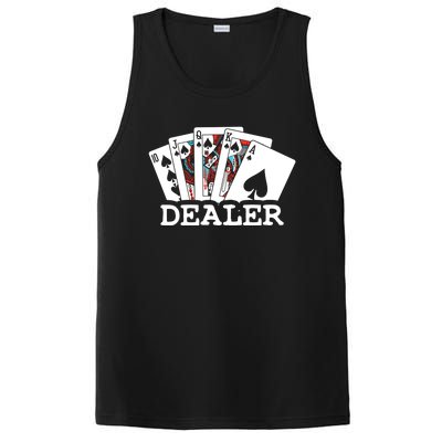 Casino Card Dealer Poker & Blackjacks Gamblers PosiCharge Competitor Tank