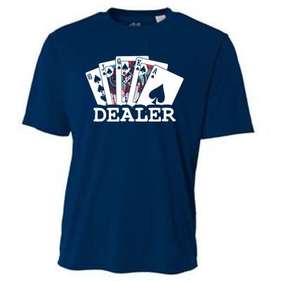 Casino Card Dealer Poker & Blackjacks Gamblers Cooling Performance Crew T-Shirt