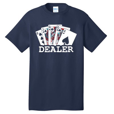 Casino Card Dealer Poker & Blackjacks Gamblers Tall T-Shirt