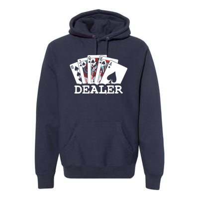 Casino Card Dealer Poker & Blackjacks Gamblers Premium Hoodie