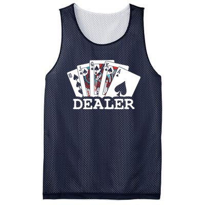 Casino Card Dealer Poker & Blackjacks Gamblers Mesh Reversible Basketball Jersey Tank