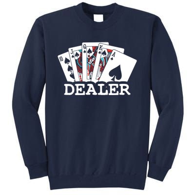 Casino Card Dealer Poker & Blackjacks Gamblers Tall Sweatshirt