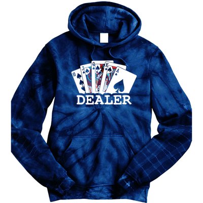 Casino Card Dealer Poker & Blackjacks Gamblers Tie Dye Hoodie