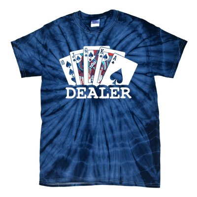 Casino Card Dealer Poker & Blackjacks Gamblers Tie-Dye T-Shirt