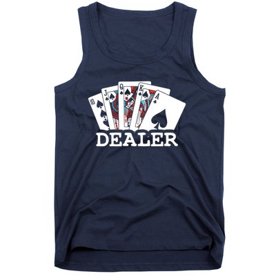 Casino Card Dealer Poker & Blackjacks Gamblers Tank Top