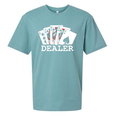 Casino Card Dealer Poker & Blackjacks Gamblers Sueded Cloud Jersey T-Shirt