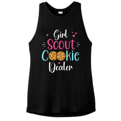 Cool Cookie Dealer Scout For Cool Family Matching Ladies PosiCharge Tri-Blend Wicking Tank