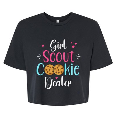 Cool Cookie Dealer Scout For Cool Family Matching Bella+Canvas Jersey Crop Tee