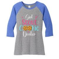 Cool Cookie Dealer Scout For Cool Family Matching Women's Tri-Blend 3/4-Sleeve Raglan Shirt