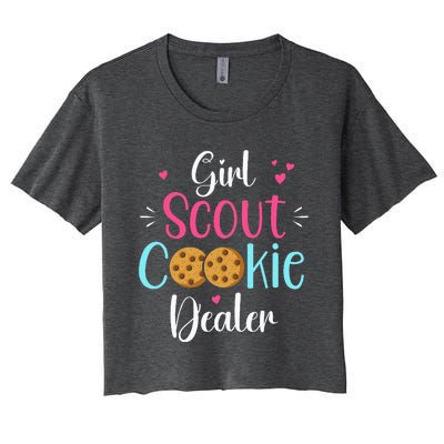 Cool Cookie Dealer Scout For Cool Family Matching Women's Crop Top Tee