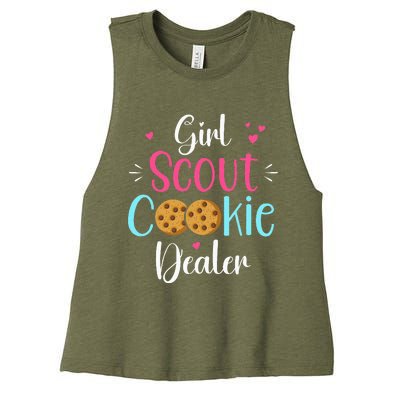 Cool Cookie Dealer Scout For Cool Family Matching Women's Racerback Cropped Tank