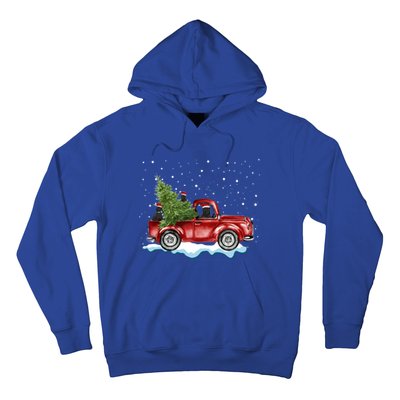 Cane Corso Dogs Ride Red Truck Christmas Gift Funny Xmas Funny Gift Hoodie