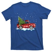 Cane Corso Dogs Ride Red Truck Christmas Gift Funny Xmas Funny Gift T-Shirt