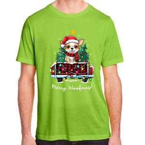 Chihuahua Christmas Dog Truck Plaid Funny Xmas Tree Meaningful Gift Adult ChromaSoft Performance T-Shirt