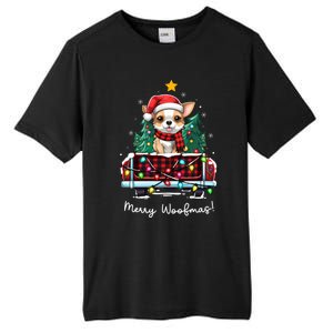 Chihuahua Christmas Dog Truck Plaid Funny Xmas Tree Meaningful Gift Tall Fusion ChromaSoft Performance T-Shirt