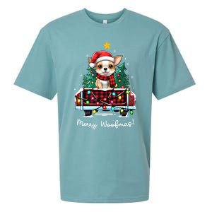 Chihuahua Christmas Dog Truck Plaid Funny Xmas Tree Meaningful Gift Sueded Cloud Jersey T-Shirt