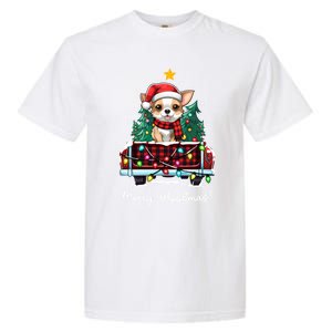 Chihuahua Christmas Dog Truck Plaid Funny Xmas Tree Meaningful Gift Garment-Dyed Heavyweight T-Shirt