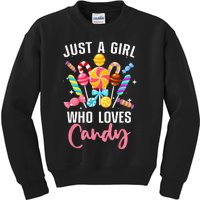 Cute Candy Design For Women Sweets Candy Lover Kids Sweatshirt