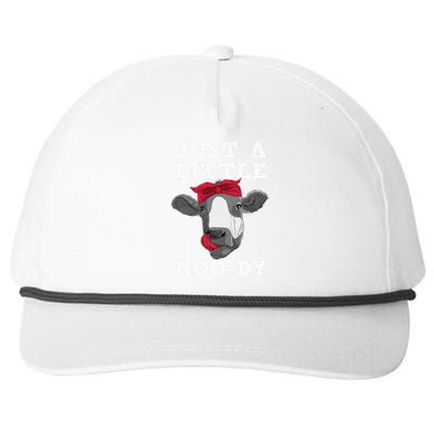 Cute Cow Design For  Dairy Cow Lover Snapback Five-Panel Rope Hat