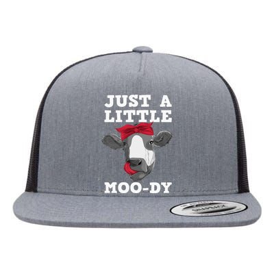 Cute Cow Design For  Dairy Cow Lover Flat Bill Trucker Hat