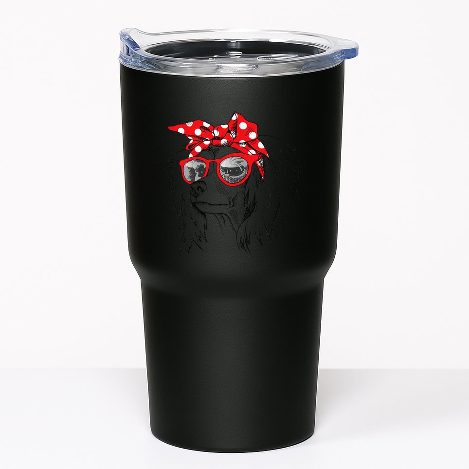 Chinese Crested Dog Mom Bandana Sunglasses MotherS Day Tumbler