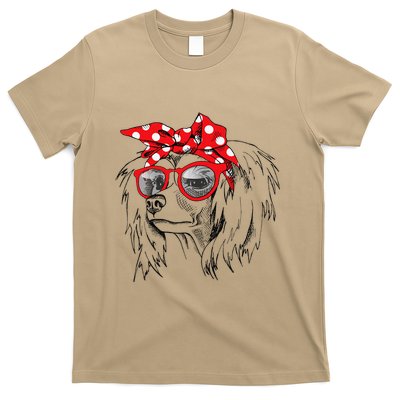Chinese Crested Dog Mom Bandana Sunglasses MotherS Day T-Shirt