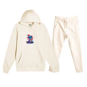 Cute Christmas Dragon Premium Hooded Sweatsuit Set