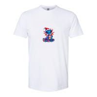 Cute Christmas Dragon Softstyle CVC T-Shirt