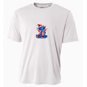 Cute Christmas Dragon Cooling Performance Crew T-Shirt