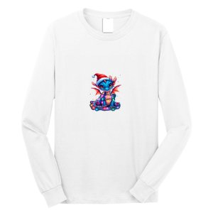 Cute Christmas Dragon Long Sleeve Shirt