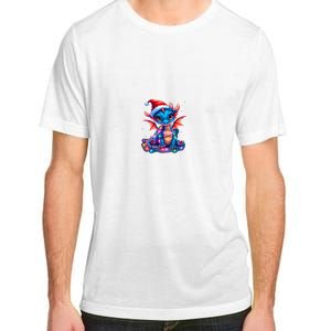 Cute Christmas Dragon Adult ChromaSoft Performance T-Shirt