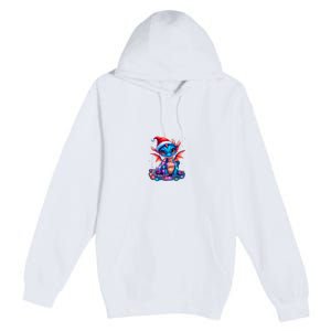 Cute Christmas Dragon Premium Pullover Hoodie