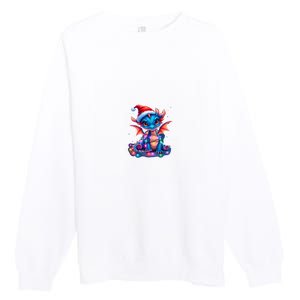 Cute Christmas Dragon Premium Crewneck Sweatshirt