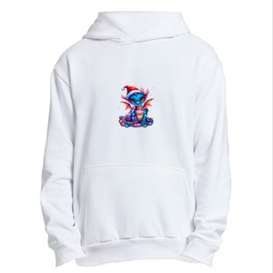 Cute Christmas Dragon Urban Pullover Hoodie