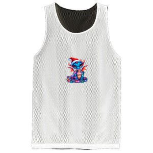 Cute Christmas Dragon Mesh Reversible Basketball Jersey Tank