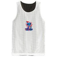 Cute Christmas Dragon Mesh Reversible Basketball Jersey Tank