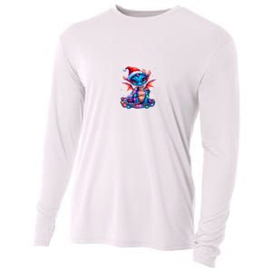 Cute Christmas Dragon Cooling Performance Long Sleeve Crew