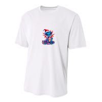 Cute Christmas Dragon Performance Sprint T-Shirt