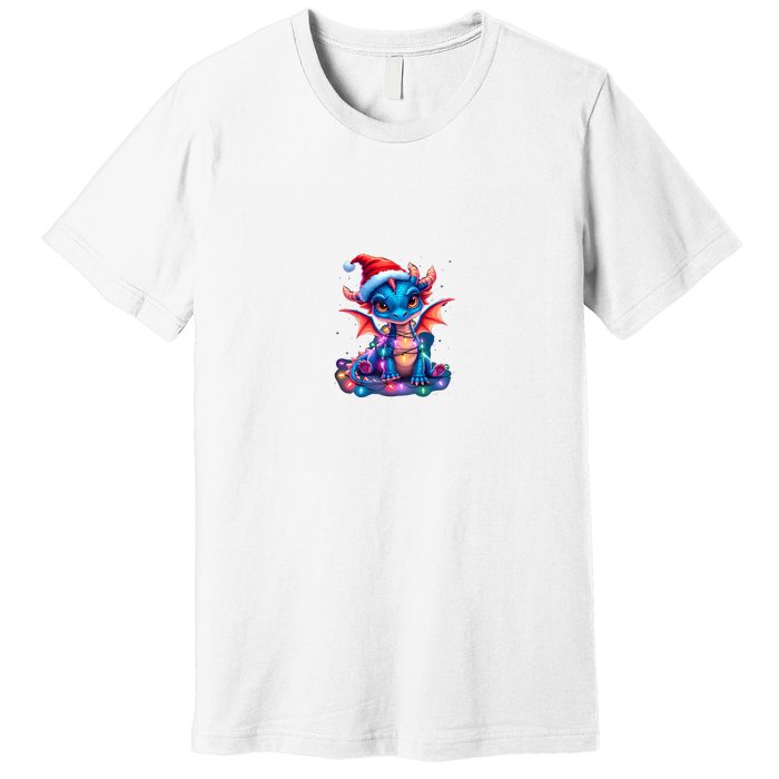 Cute Christmas Dragon Premium T-Shirt