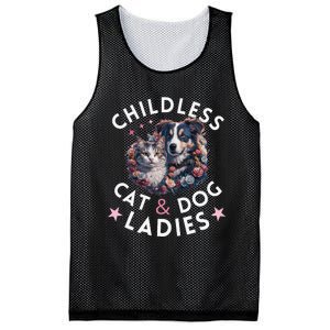 Childless Cat & Dog Ladies Voting For Kamala President 2024 Mesh Reversible Basketball Jersey Tank