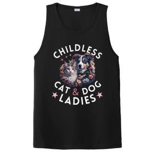 Childless Cat & Dog Ladies Voting For Kamala President 2024 PosiCharge Competitor Tank