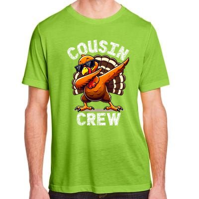 Cousin Crew Dabbing Turkey Thanksgiving Celebration Cute Gift Adult ChromaSoft Performance T-Shirt